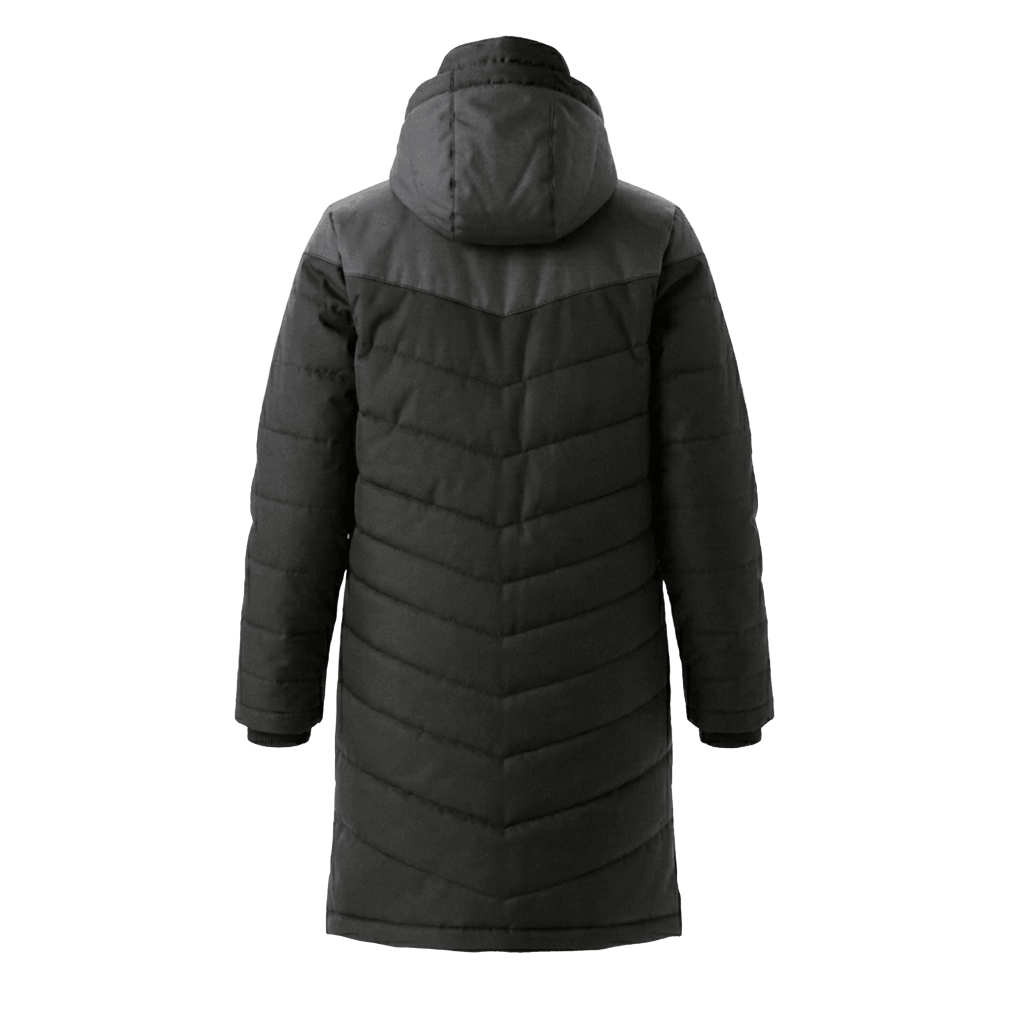 3: adult_football_long_jacket - Black
